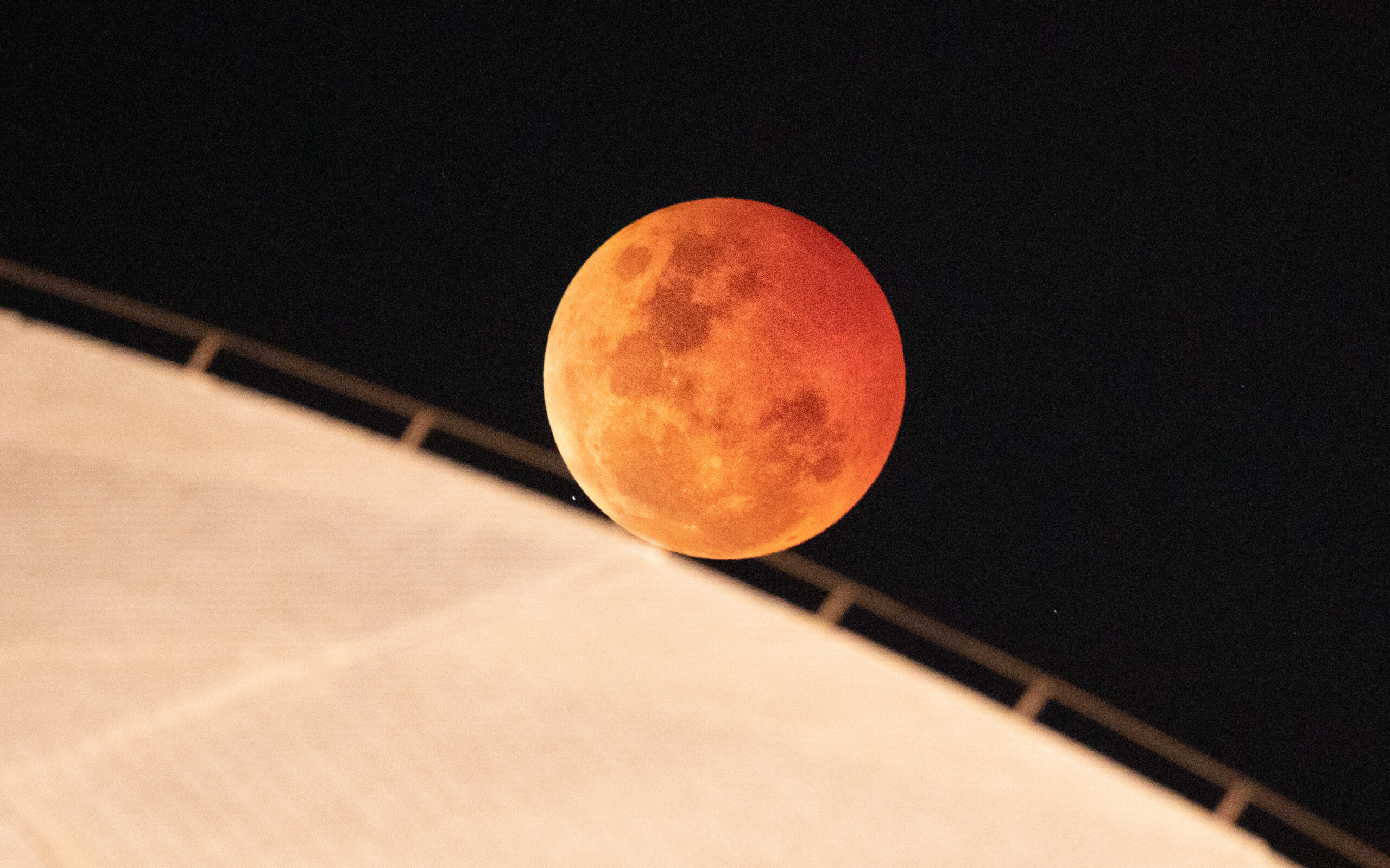 Lunar Eclipse above the Opera house