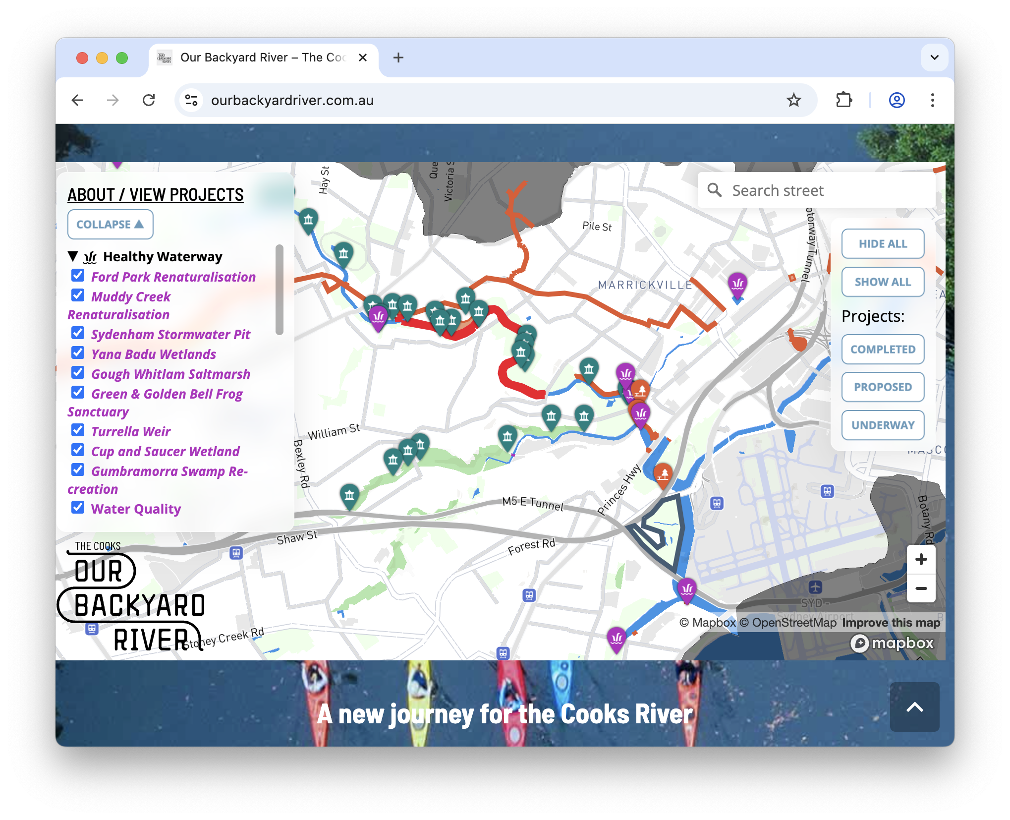 Introducing the Cooks River Catchment Map for the Cooks River Alliance